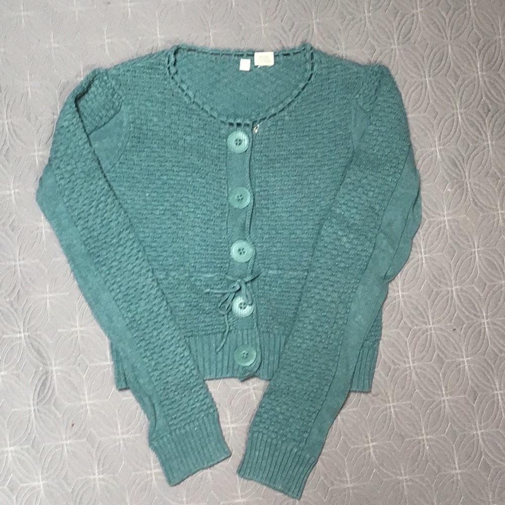 MOTH beautiful 100% cotton cropped sweater with tie. Excellent used condition.